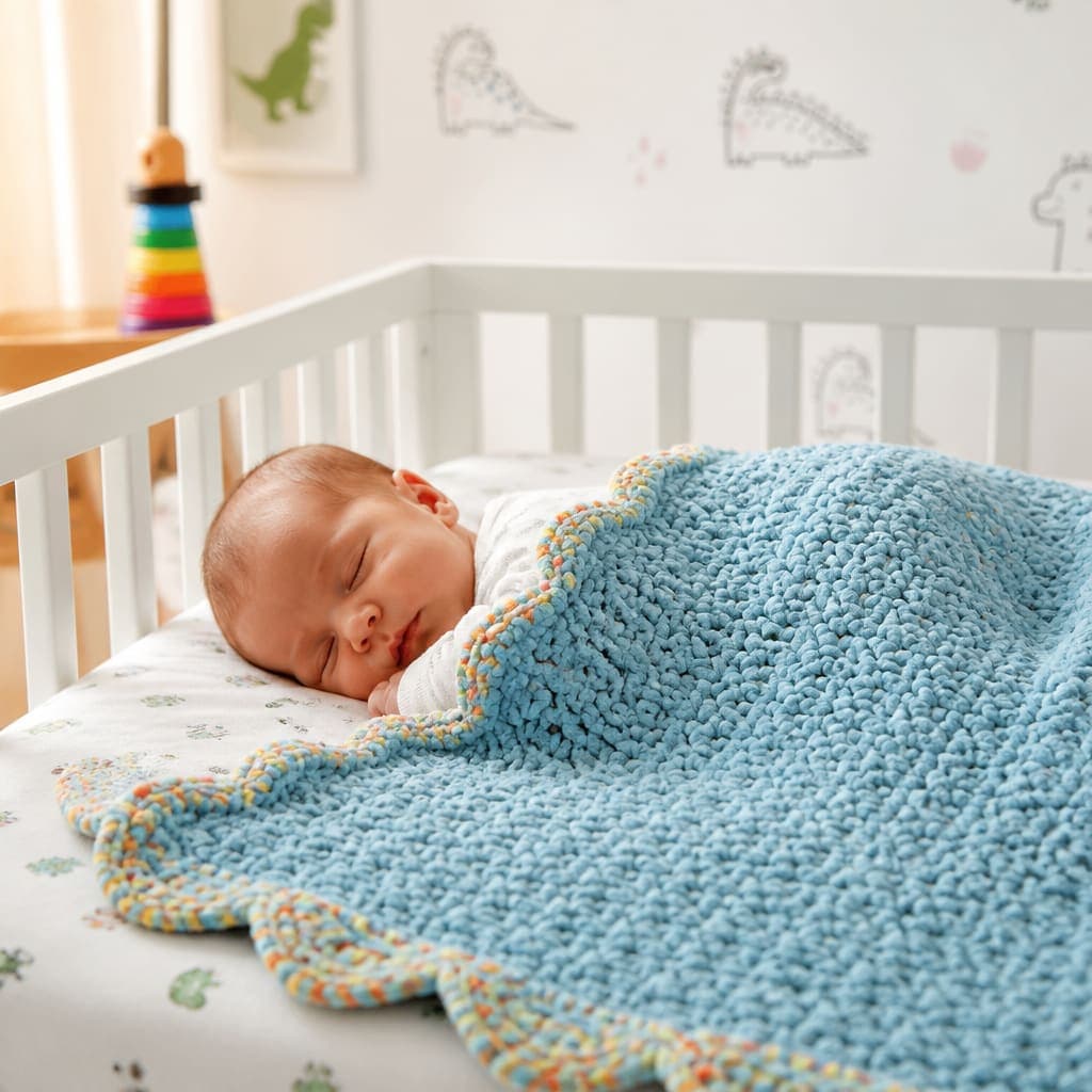 Free Crochet Baby Blanket Pattern for Beginners