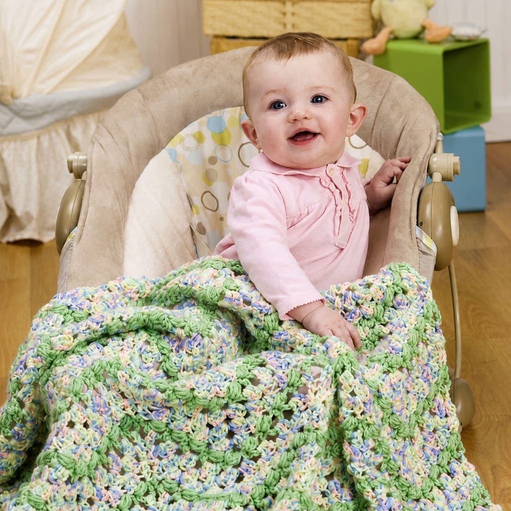Free Wave Stitch Baby Afghan Crochet Pattern
