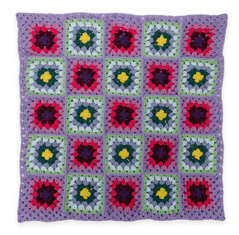 Completed crochet blanket border