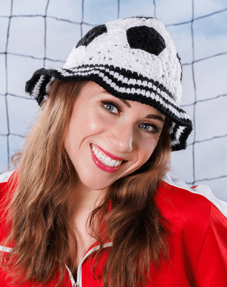 Free Crochet Soccer Ball Hat Pattern