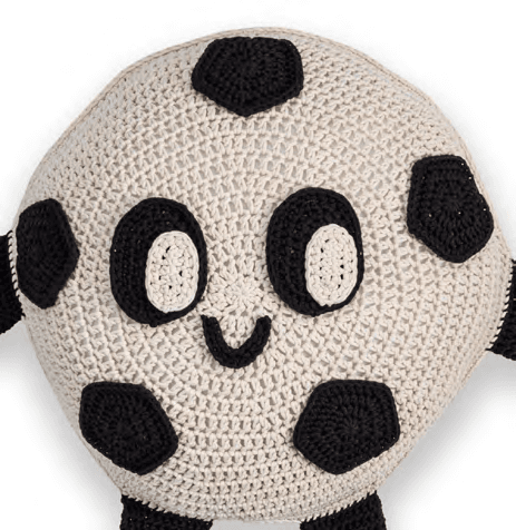 Crochet Soccer Ball Pillow Legs