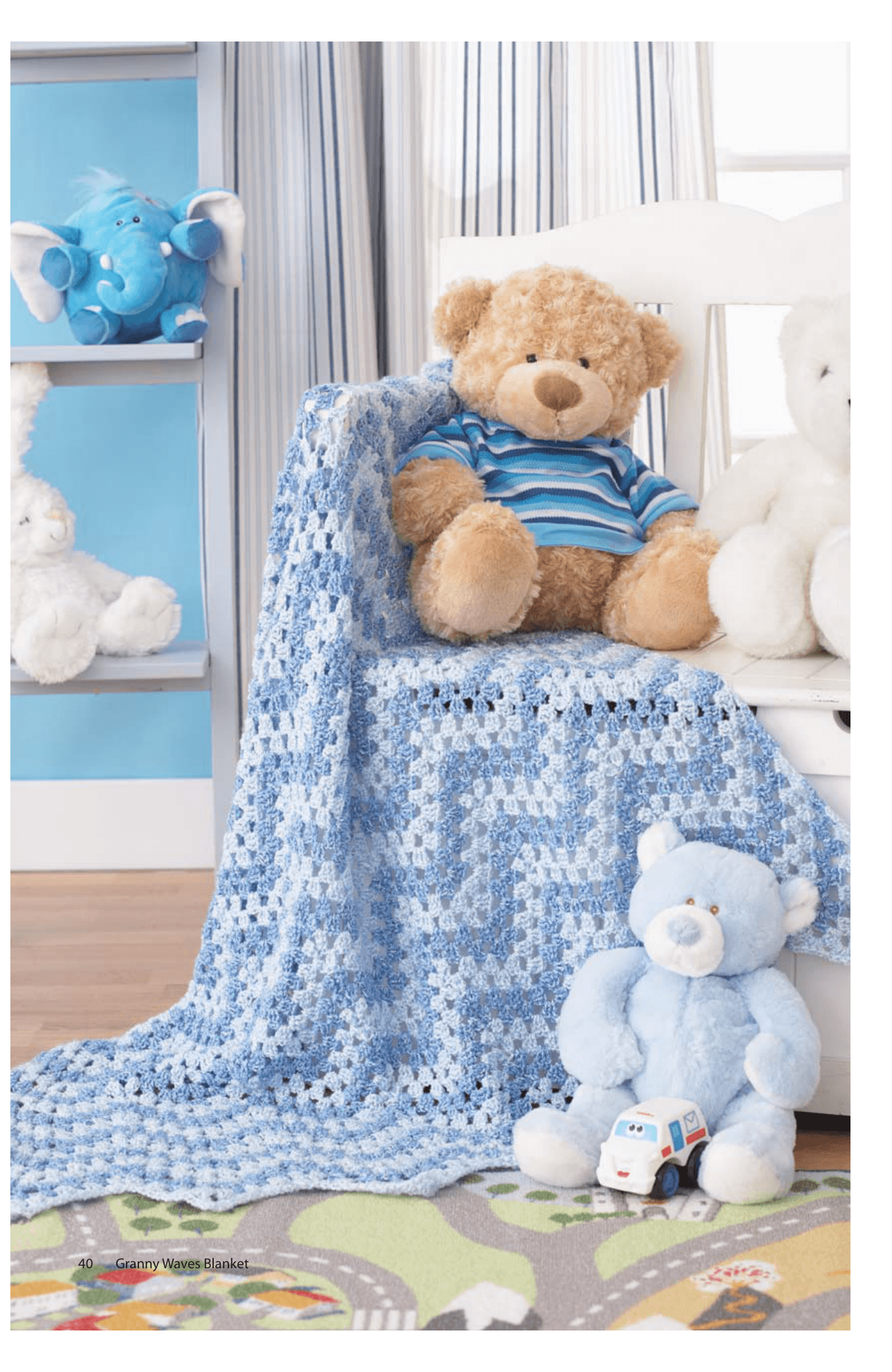 Layout schematic of the Granny Waves Blanket
