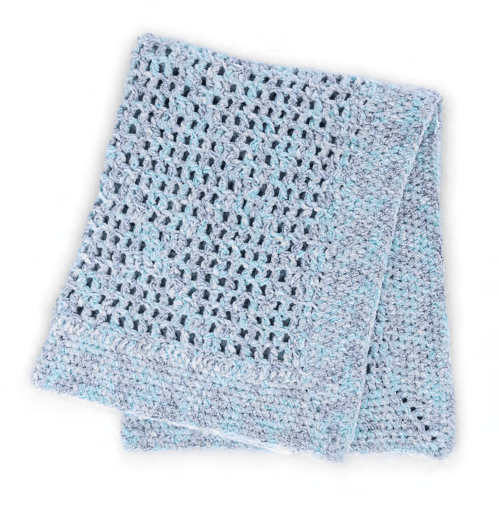 Close-up of the blanket border