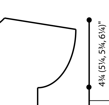 Schematic of tunic back