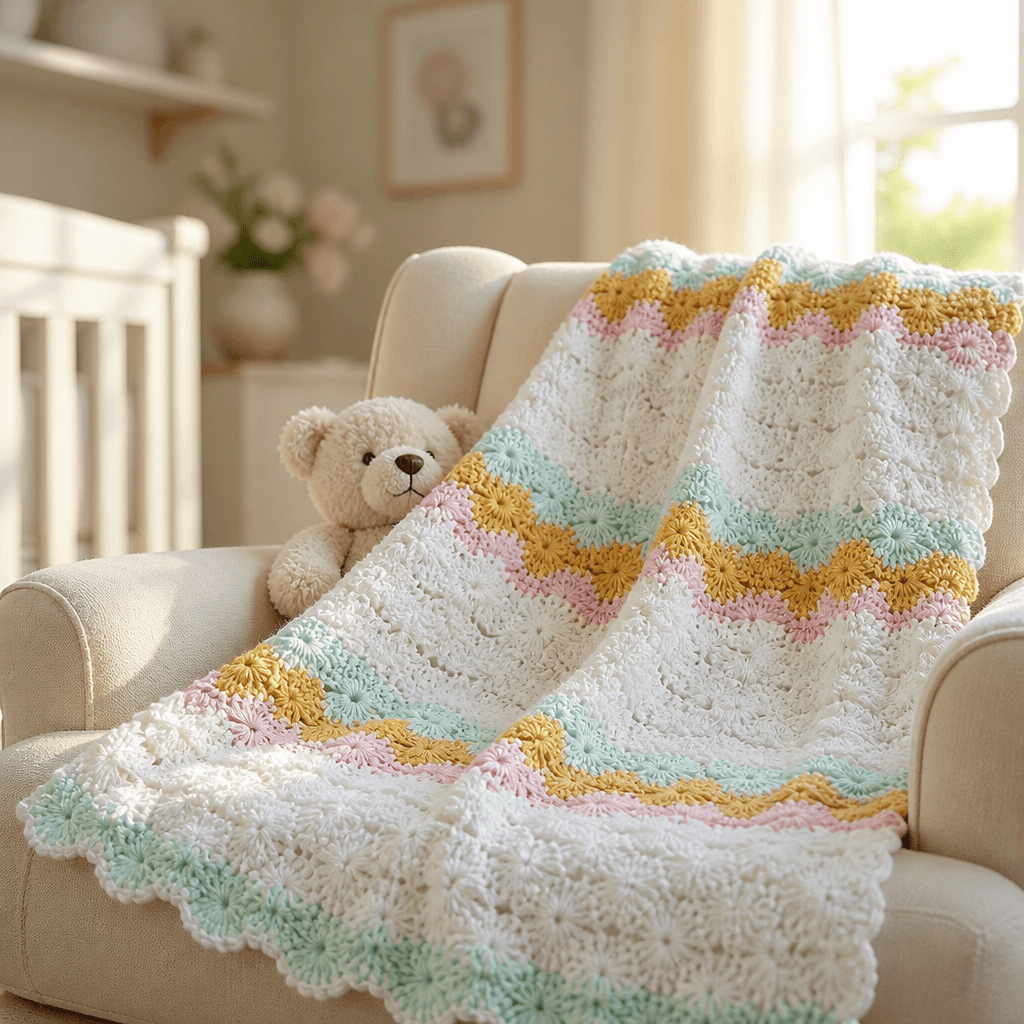 Free Catherine Wheel Crochet Blanket Pattern