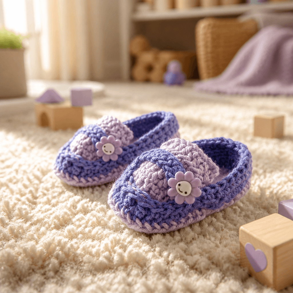 Free Crochet Baby Loafers Pattern