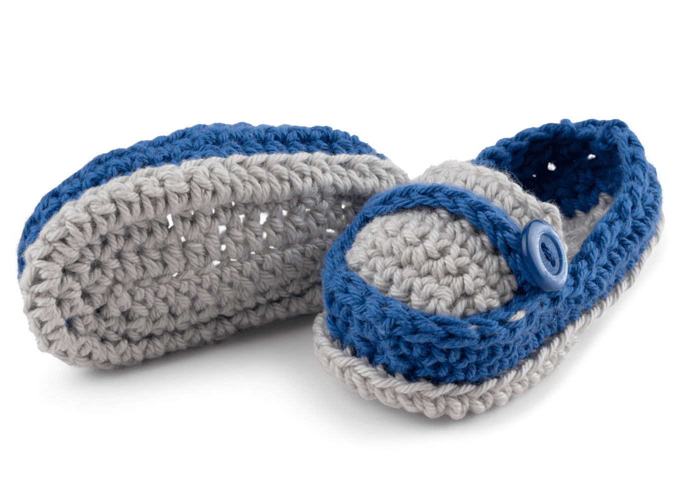Finished Version 2 loafers in silver and blue
