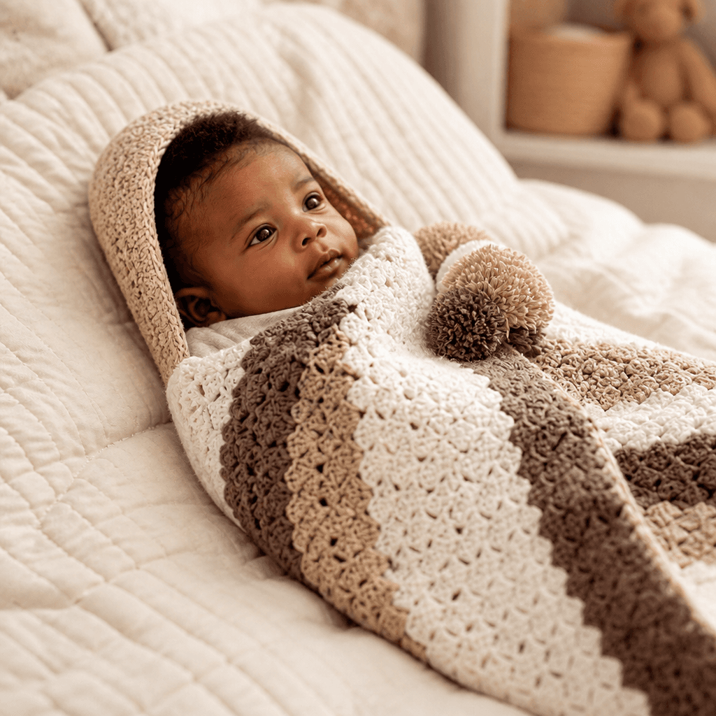 Free Hooded Baby Sack Crochet Pattern