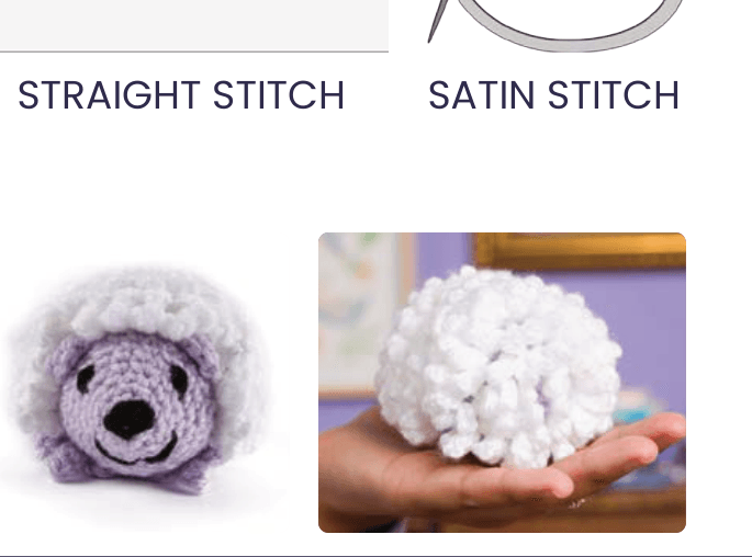 Schematic of crochet hedgehog