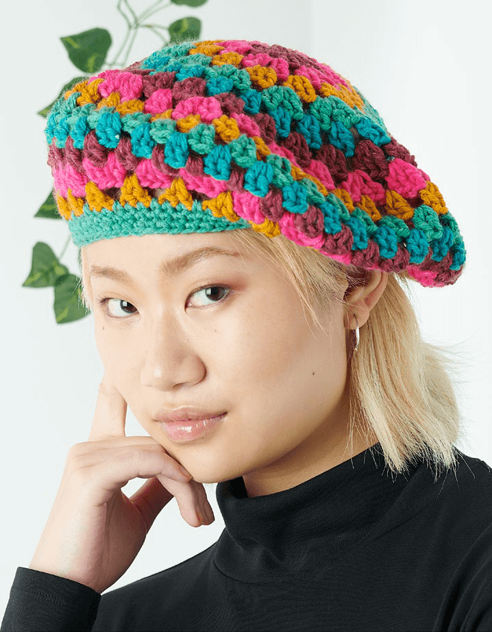 Final crochet beret