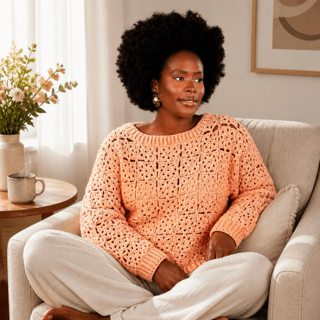 Free Crochet Motif Sweater Pattern for Stylish Looks