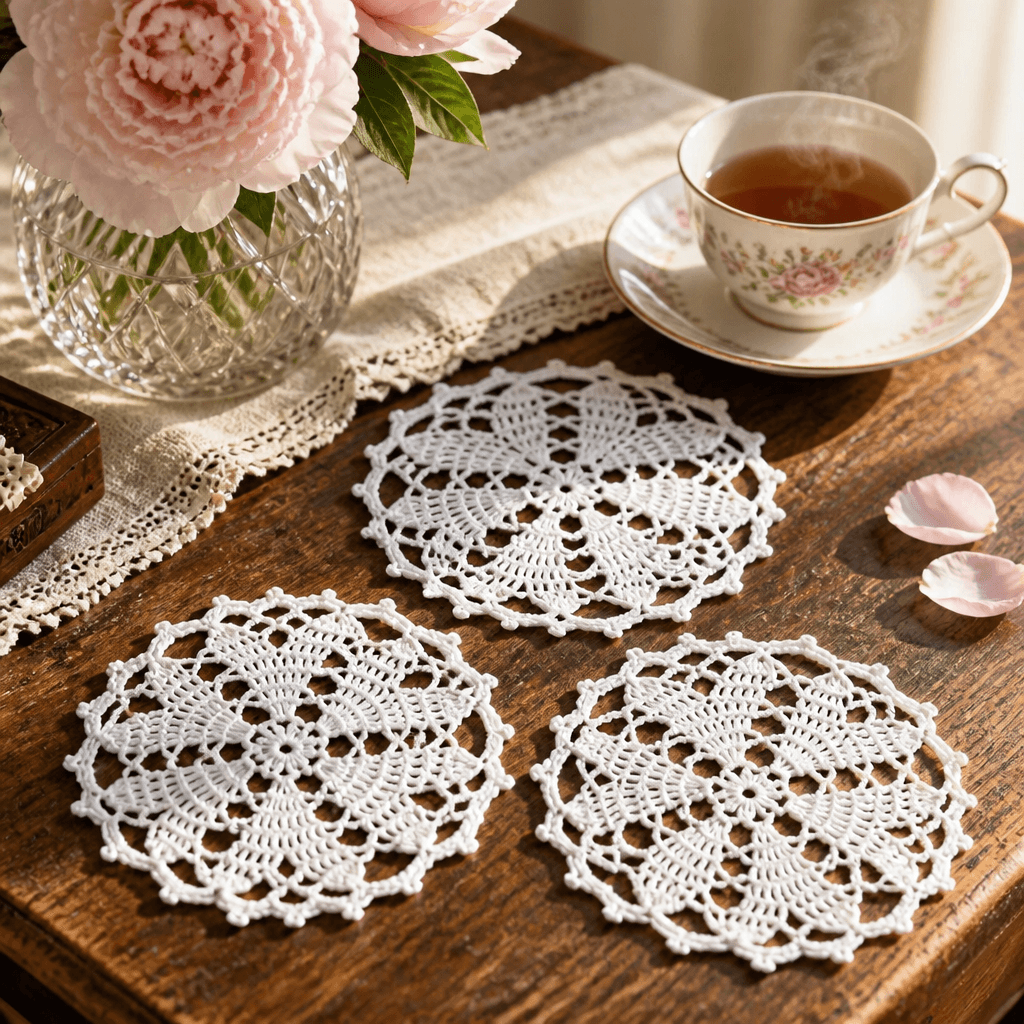 Free Crochet Hearts Desire Doily Pattern