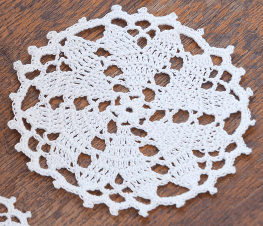 Finished Hearts Desire Doily