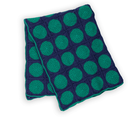 Edging technique for crochet blanket