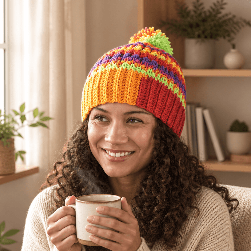 Free Crochet Star Cluster Hat Pattern for Stylish Crafters