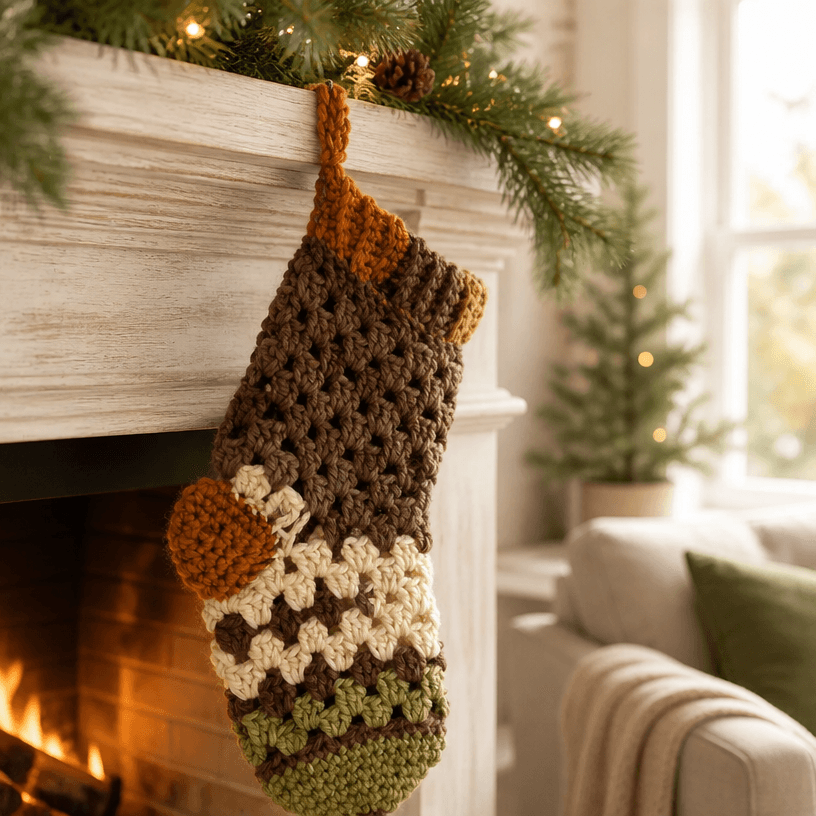 Free Crochet Christmas Stocking Pattern for Festive Fun