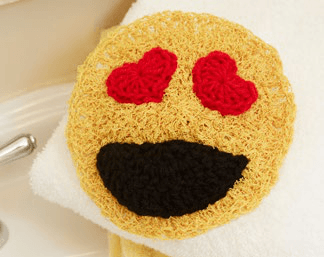 Completed Smiley Face Scrubby