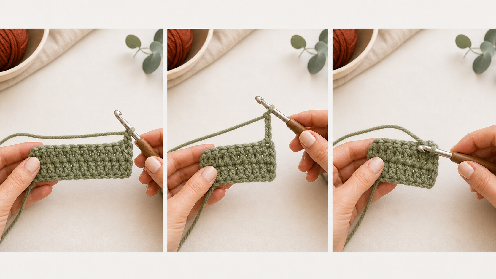 Three step slip knot tutorial