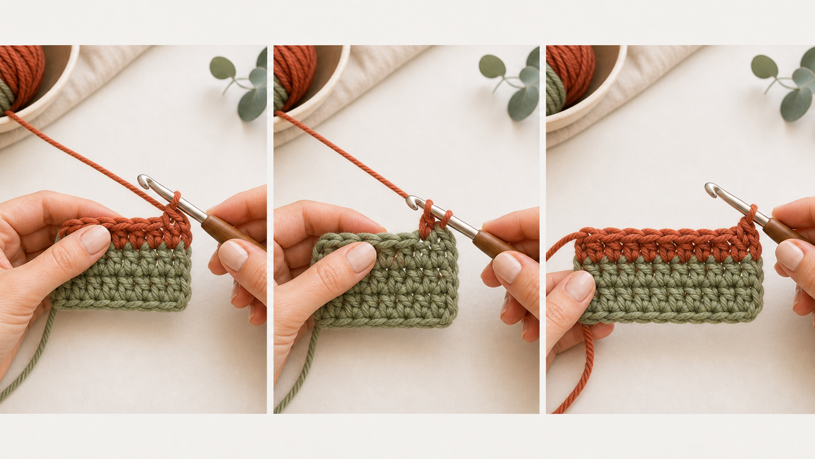 Three step slip knot tutorial